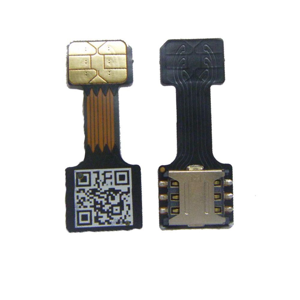 Adaptateur double carte SIM noir pour Android 2 Nano SIM NANO-SD, 1 piÃ¨ce, convertisseur de carte mÃ©moire pour XIAOMI REDMI NOTE 3 4 3s PRO