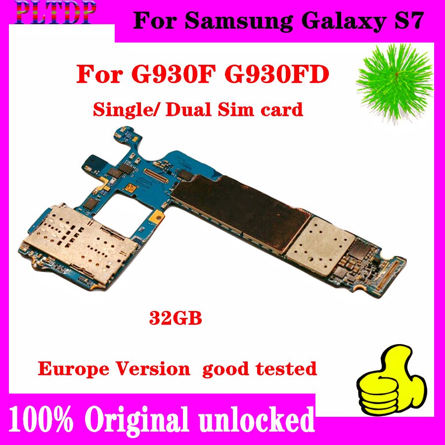 Mainborad pour Samsung Galaxy S7 Edge G935F G935FD carte mÃ¨re, double carte Sim unique, puces logiques d'origine dÃ©verrouillÃ©es