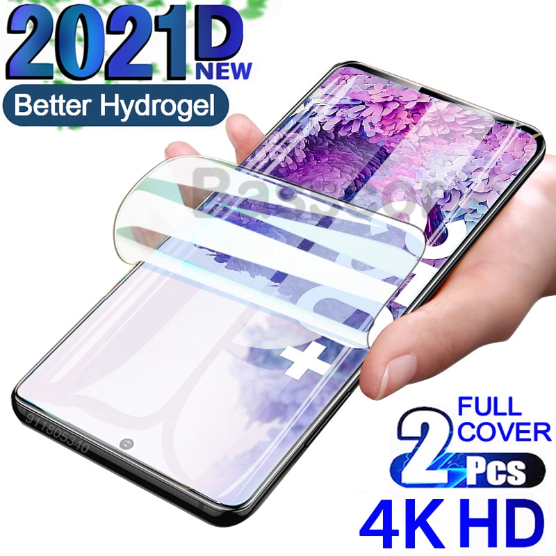 2021D Hydrogel Pour Samsung Galaxy A71 A51 A72 A52 A50 A20 S10 S20 S21 Note 9 8 10 20 Plus Ultra Lite protections d'Ã©cran Pour Samsung Galaxy M21 M31 M31S M51 M21 M31 M31S M51 A31 A32 A40 A41 S10E Non verre trempe