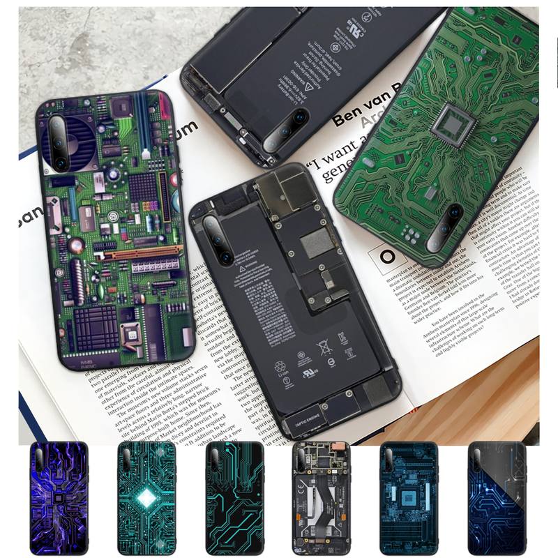 Coque en Silicone pour Samsung, compatible modÃ¨les Galaxy S9, S10, S20, S21, S30 Plus Ultra, S10e, S7, S8, carte mÃ¨re