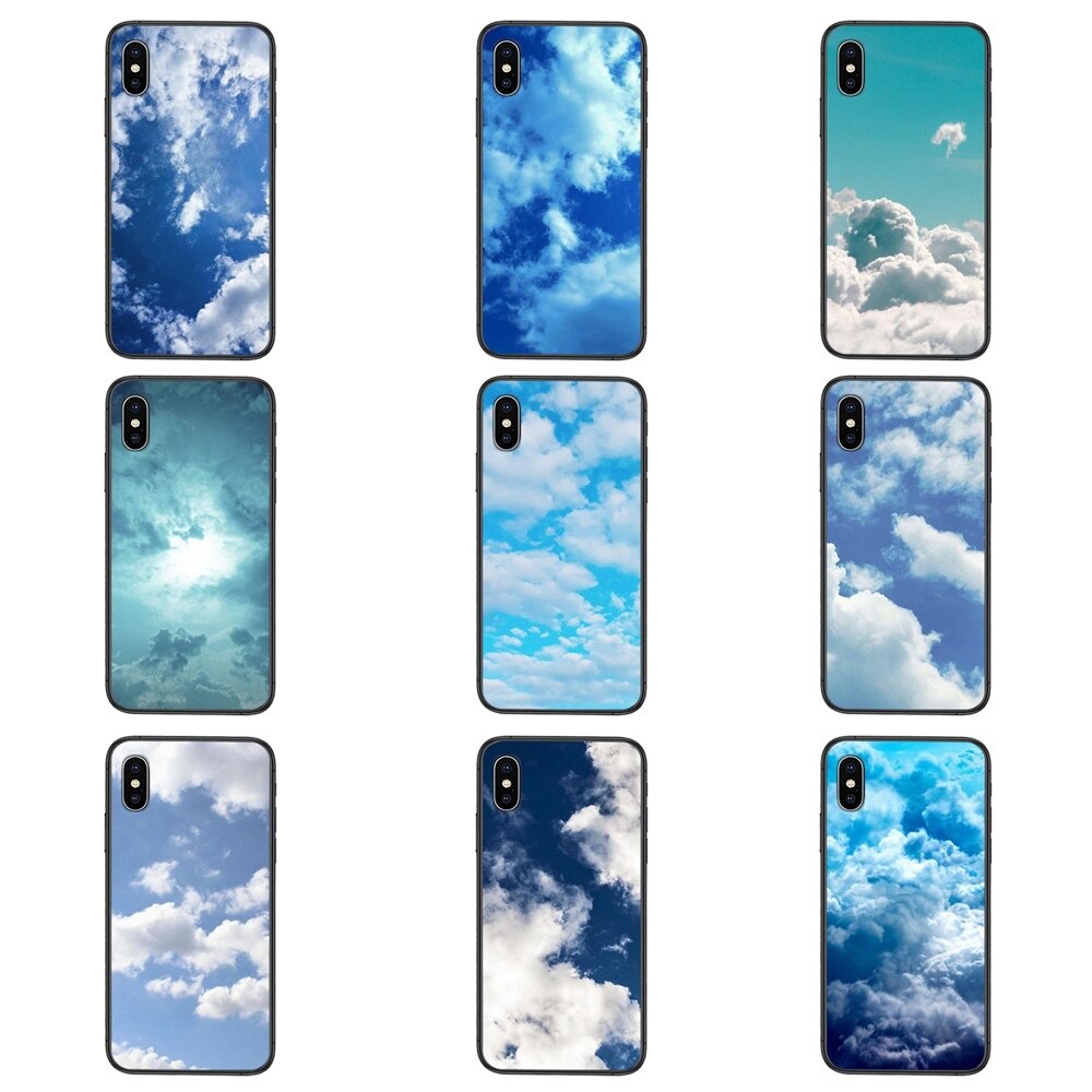 Coque de tÃ©lÃ©phone portable de luxe, nuage sur le ciel bleu pour Xioami Redmi Note 10 Pro 5G 9 9S 9T Max 8 7 6 5 4 Pro Max, coque noire amazon