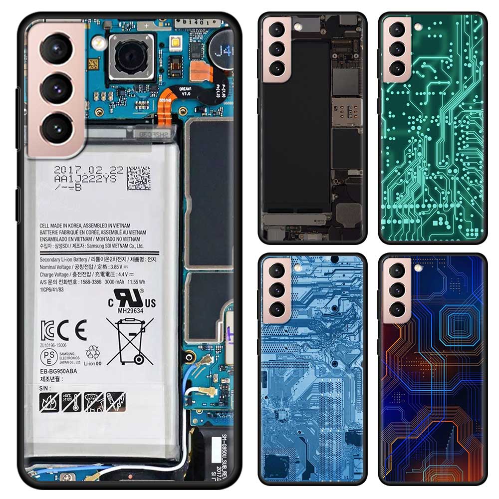 Coque souple pour Samsung Galaxy S21, compatible modÃ¨les 5G, S20, 5G, Puls fe Ultra 10, 10e, 10 Lite, 9 Plus, 8, carte mÃ¨re d'ordinateur