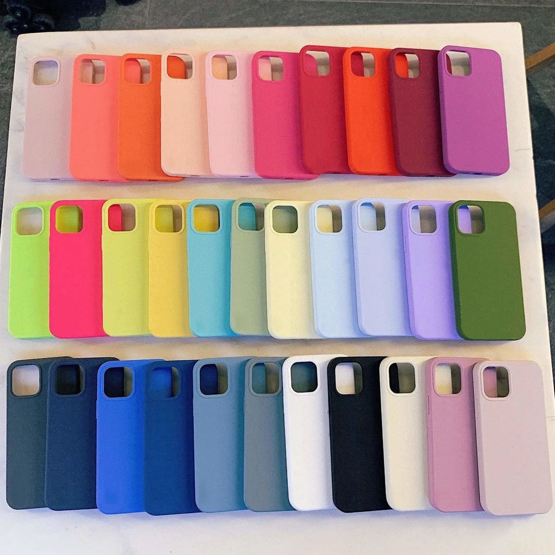 Coque officielle en Silicone pour iPhone, pour modÃ¨les 12 Pro, X, XS, XR, 7, 8 Plus, 12, 13, 11 Pro Max, SE 2020