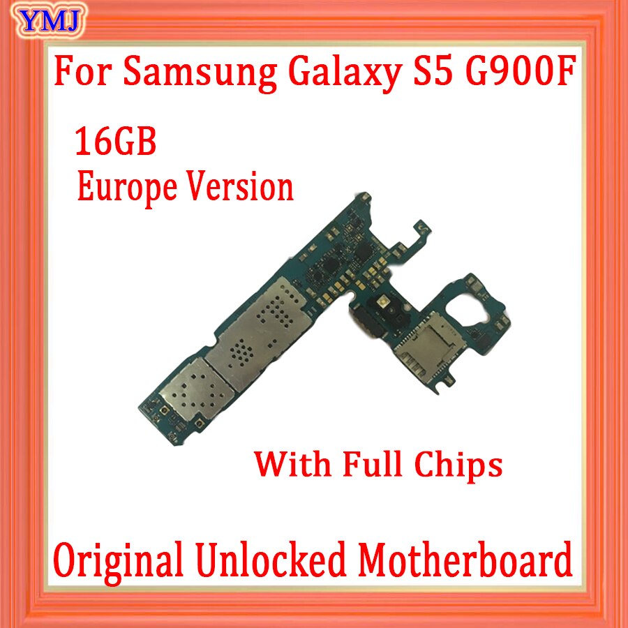 Carte mÃ¨re 16 go originale dÃ©bloquÃ©e pour Samsung Galaxy S5 G900F, avec systÃ¨me Android, Version EU