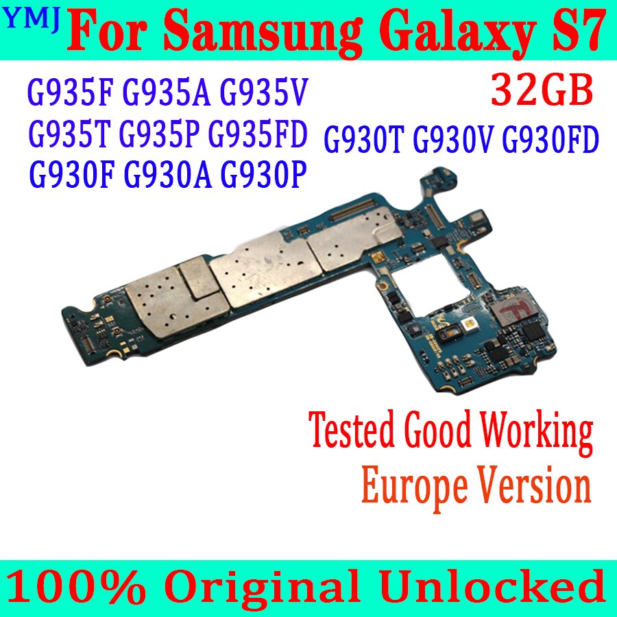 Carte mÃ¨re 32 go originale dÃ©bloquÃ©e pour Samsung galaxy s7 G930F G930FD g930 v G935F G935FD g930 t, circuit imprimÃ© complet de remplacement