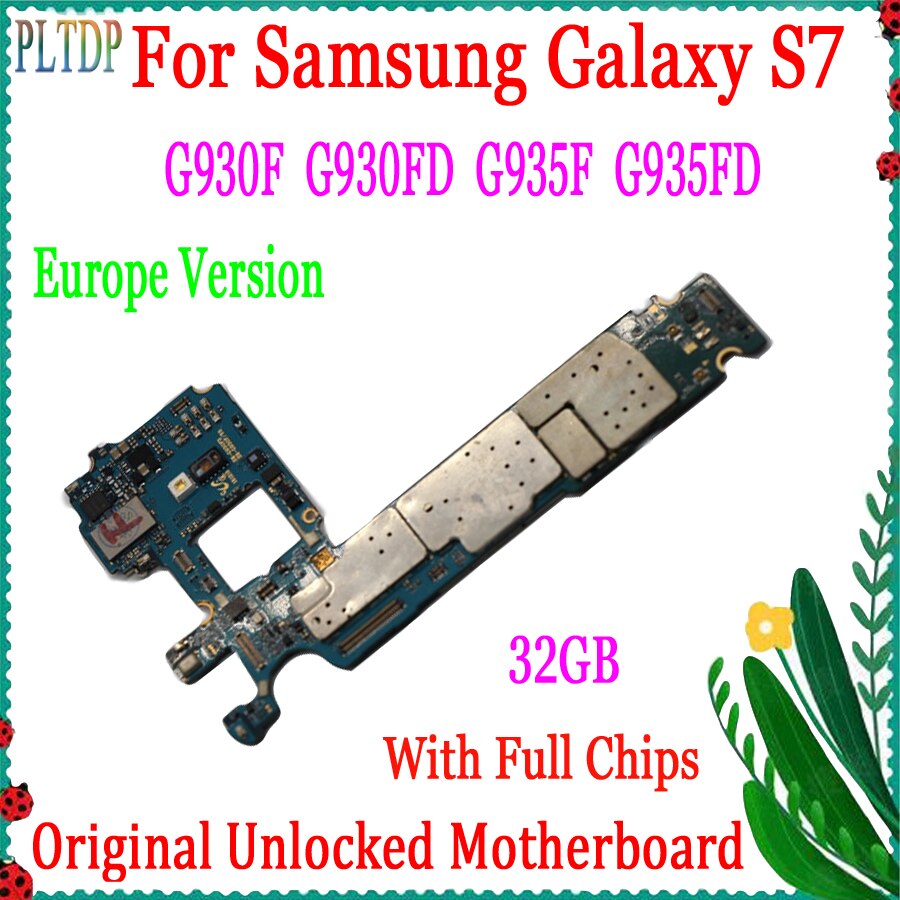 Carte mÃ¨re 32 go originale dÃ©bloquÃ©e pour Samsung Galaxy S7 edge, pour modÃ¨les G930F, G930FD, G935F, G935FD, Version europÃ©enne