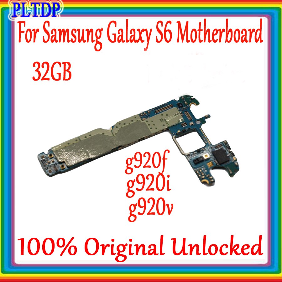 Carte mÃ¨re 32 go originale dÃ©bloquÃ©e pour Samsung Galaxy S6 G920F G920I G920V, circuit imprimÃ© principal, livraison gratuite