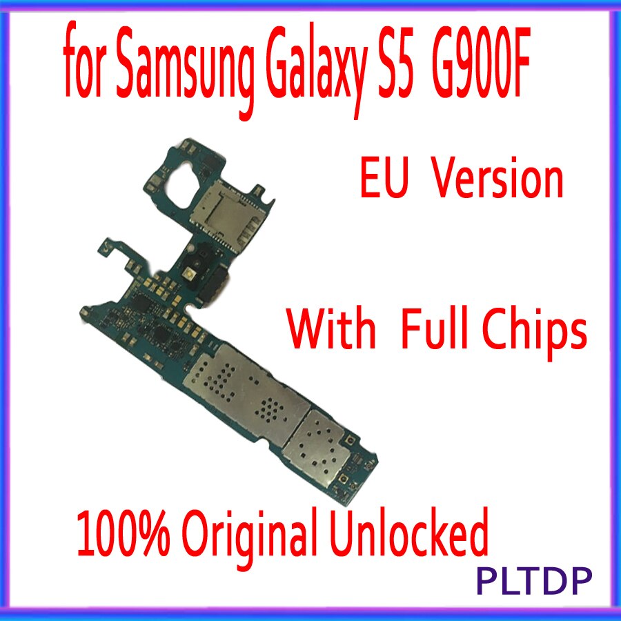 Carte mÃ¨re 16 go originale dÃ©bloquÃ©e pour Samsung Galaxy S5 G900F, Version europÃ©enne, circuit imprimÃ© principal complet avec puces