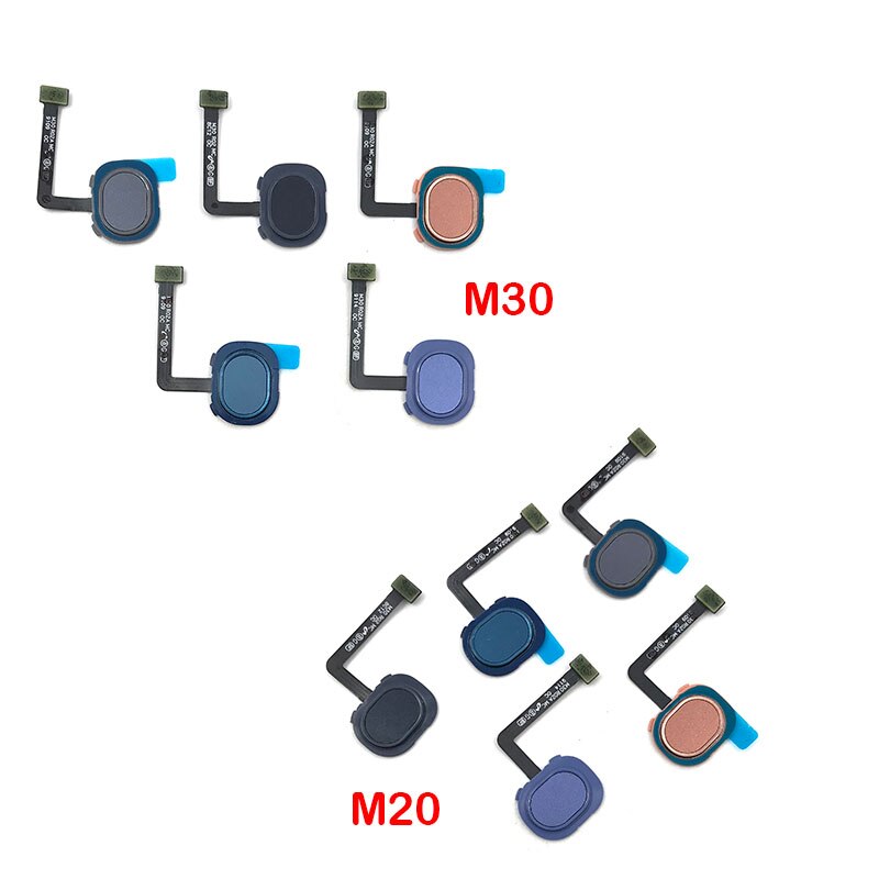 Capteur d'empreintes digitales pour Samsung M30, M305F, M20, M205F, Touch ID, connexion carte mÃ¨re, bouton d'accueil, cÃ¢ble flexible