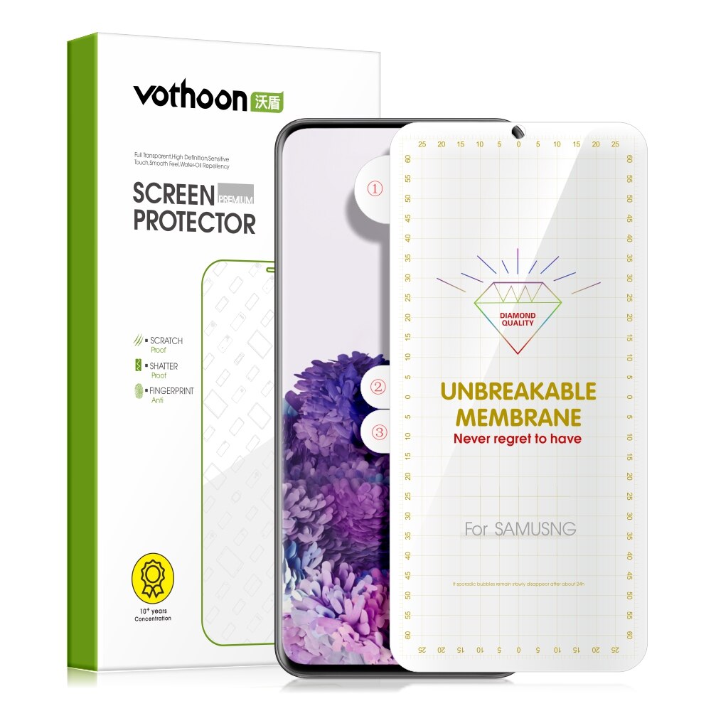 Vothoon â protecteur d'Ã©cran HD, Film de protection Ã  couverture complÃ¨te pour Samsung Galaxy S21 Ultra S20 S10 S8 S9 Plus Note 8 9 10 20 Plus