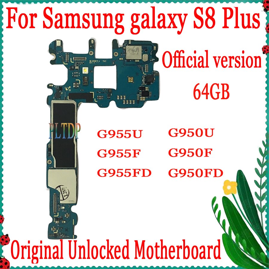 Carte mÃ¨re avec puces complÃ¨tes pour Samsung Galaxy S8 Plus G955U G955F G955FD G950U G950F G950FD, version officielle, livraison gratuite