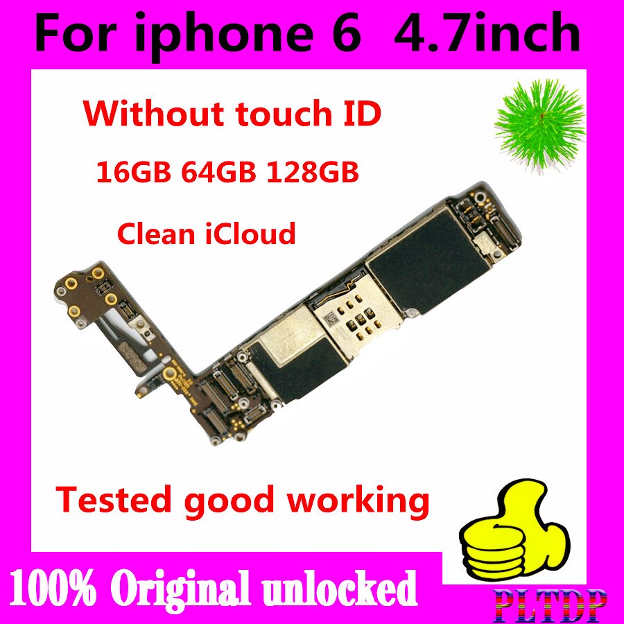 100% Original DÃ©bloquÃ© Pour iPhone 4 4S 5 5C 5 6S 6p 6S 6sp Carte MÃ¨re Pas touch ID, avec pleine puces & gratuit icloud carte mÃ¨re